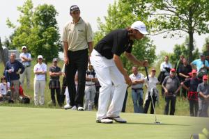 Klicken Sie hier, um das große Bild anzusehen: David Howell und Martin Wiegele; Bildquelle: golf-treff.at